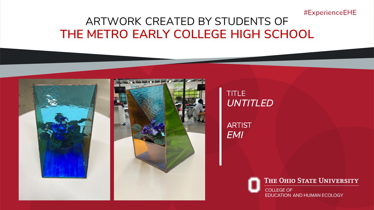 "Artwork created by students of The Metro Early College High School - Title: Untitled, Artist: Emi"