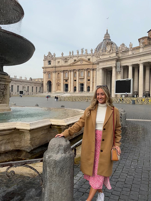 Natalie Moran in Vatican City