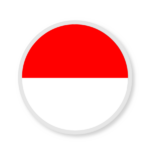 Indonesia flag in a circle